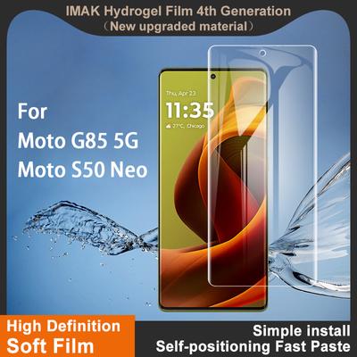 Для Moto G85 5G / Moto S50 Neo 5G стекло IMAK гидрогелевая пленка 4-го поколения полное покрытие экрана протектор