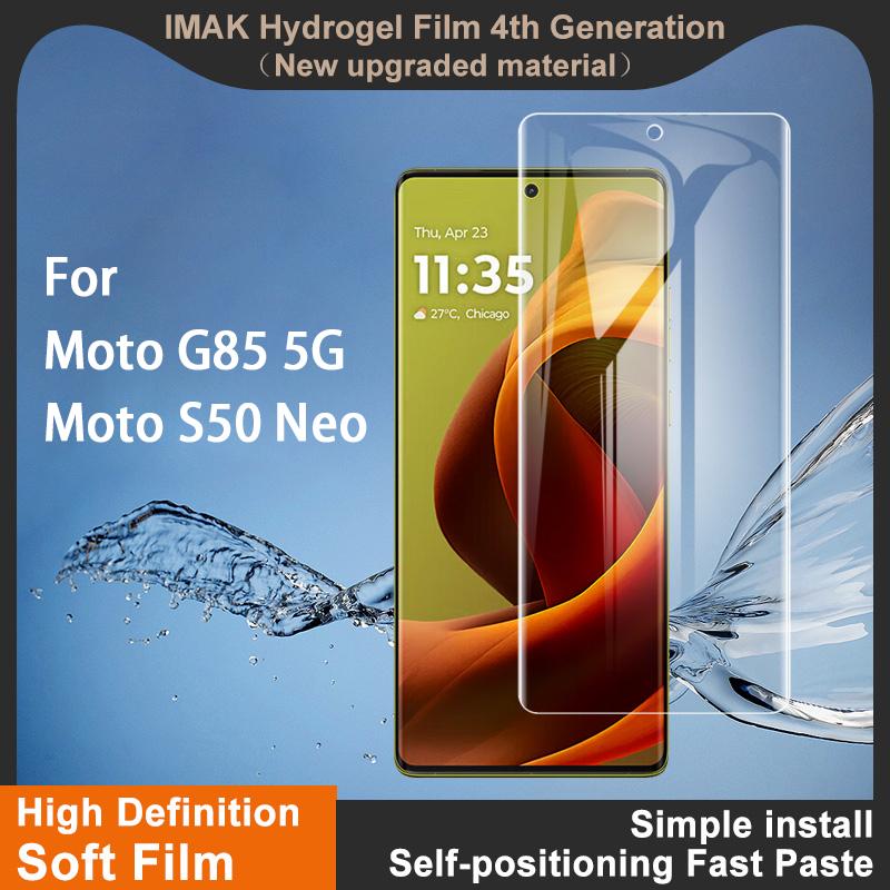 Для Moto G85 5G / Moto S50 Neo 5G стекло IMAK гидрогелевая пленка 4-го поколения полное покрытие экрана протектор