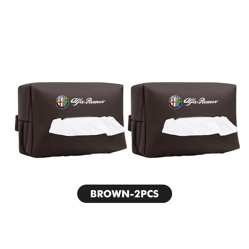 For Alfa Romeo 508 Car Sticker For Alfa Romeo 147 Car Logo Center Console Armrest Tissue Box Seat Back Hanging Paper Boxs For Alfa Romeo Gi qw2