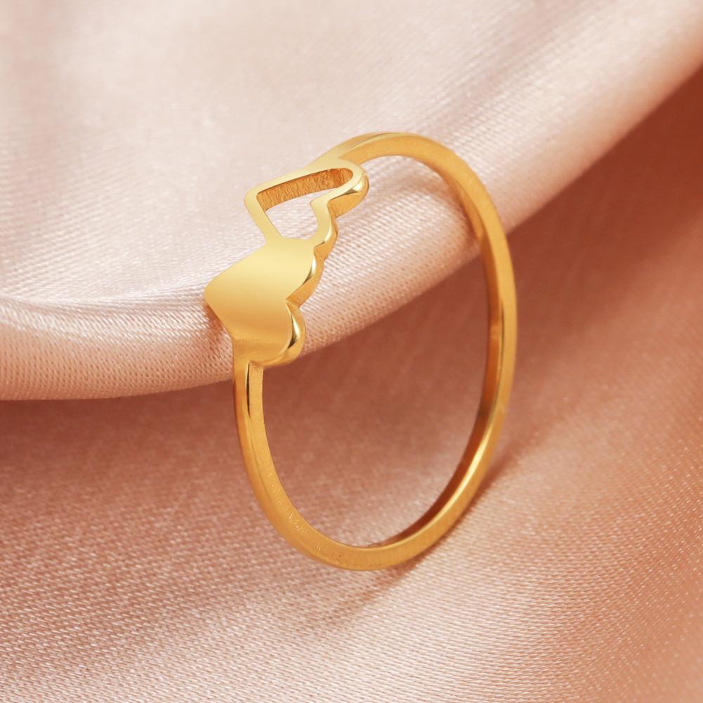 Xiaomi Skyrim Double Hearts Stainless Steel Ring Women Minimalist Finger Rings 2026 Fashion Jewelry Engagement Gift for Lover Wholesale