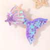 1PC Shinying Mermaid Hairclips Girls Lovely Starfish Hairpin Baby Kids Bangs Decorative Hair Clip Cartoon Colorful Headwear