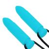 2pcs Silicone Teether High Temperature Resistant Waterproof Chewing Pendant NecklaceSky Blue
