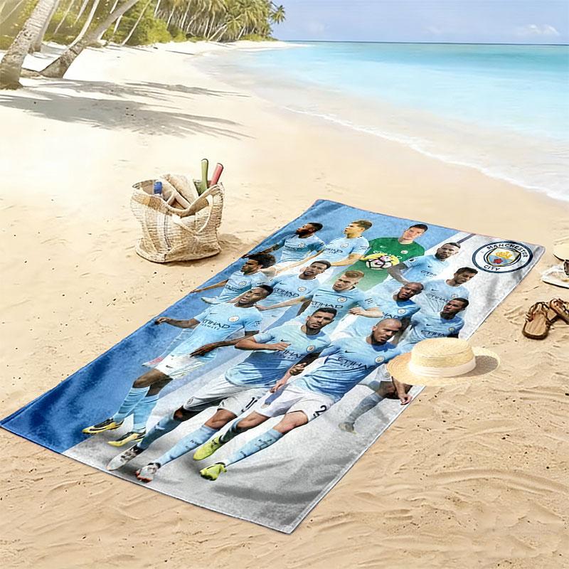 Rare MCFC Collects Print Beach Towel, Large Soft Quick Dry Towel for Beach Camping Swimming