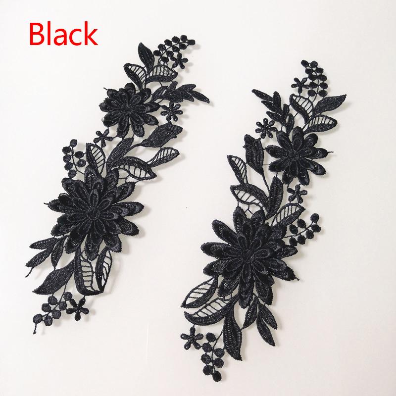 1 пара свадебных 3D кружевных бейок, вышивка, аппликация, нашивки «сделай сам», цветок, ткань, ремесло