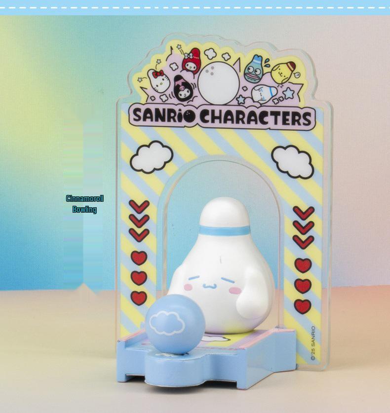 Семейный боулинг-клуб Sanrio Игрушка-фигурка из слепого пакета и настольное украшение