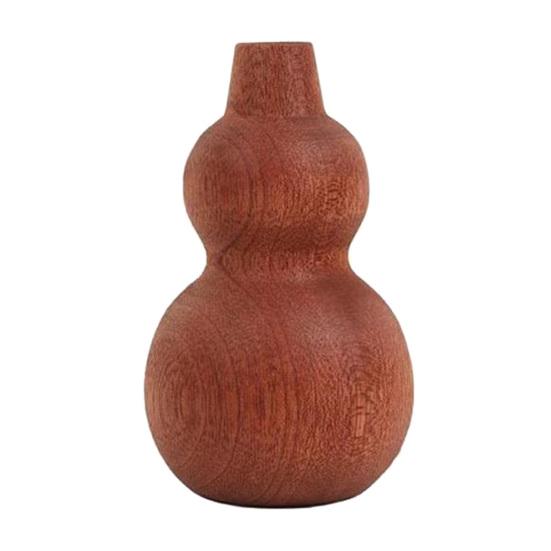 Мини-ваза из дерева для сухих цветов Ручная работа Натуральное дерево Ваза для цветов Маленькая декоративная ваза-бутон для стола Полки Домашний декор