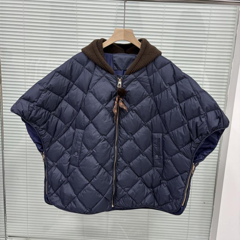 2026 European Winter White Duck Down Hooded Vest: Trendy, Loose-Fit, Plus Size Women's Fashion