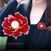 1 Pcs Rich and Noble Peony Brooch Elegance Party Accessories Brooches for Women High End Gold-plated Alloy Chinese Style Ethnic