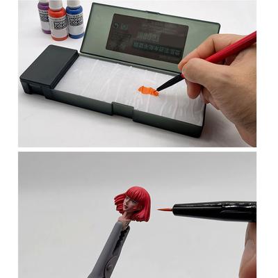 Влажные поддоны для акриловой живописи Оставайтесь влажными Палитра Ручка Умывальник Увлажняющий поддон Инструмент для моделирования влажной краски