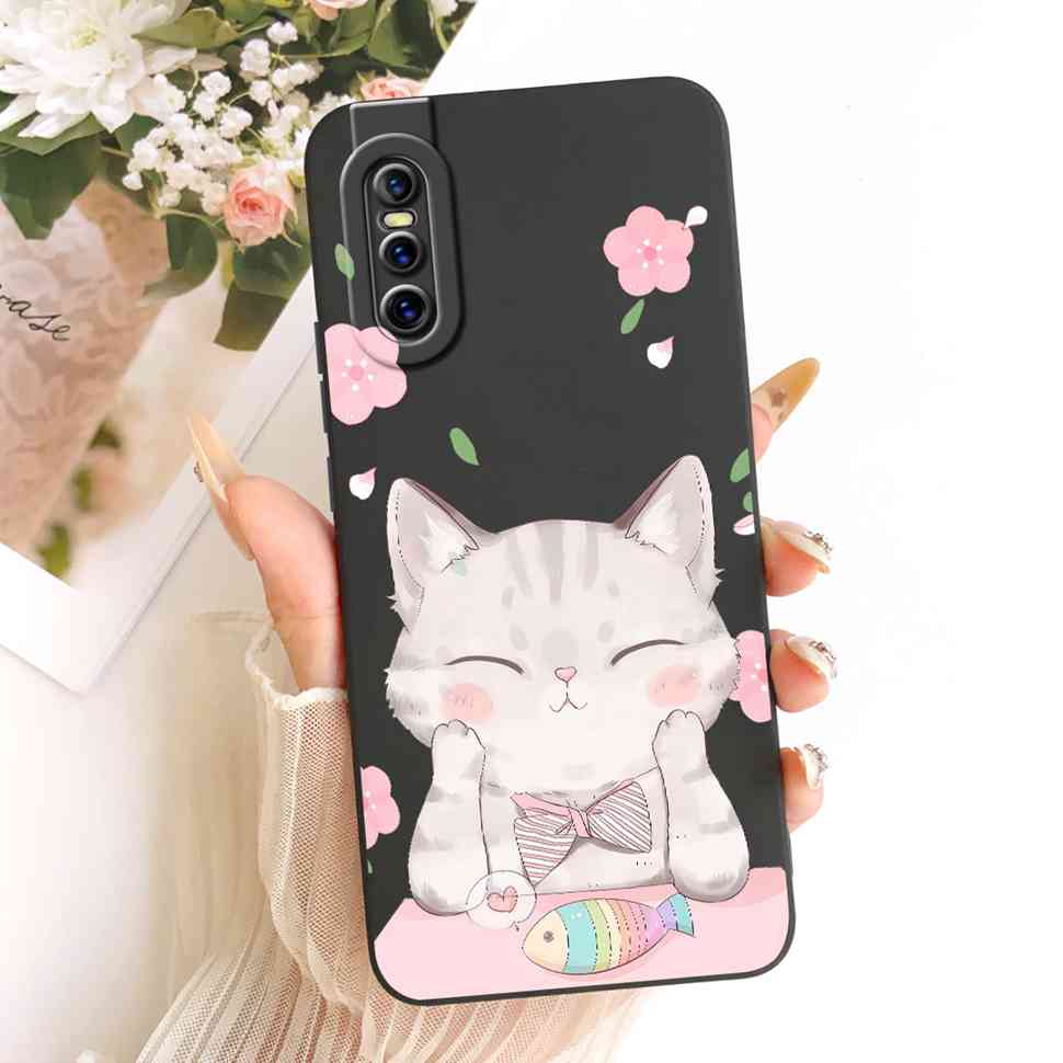 Для Vivo V15 Pro 2019 Чехол Vivo1818 Силиконовый Мягкий Милый Кот Кролик Расписная Задняя Крышка Для Vivo V 15 V15 Pro Чехлы Fundas Coque