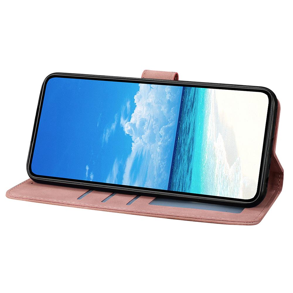 Чехол-кошелек с принтом бабочки и цветка из ПУ-кожи со подставкой для Xiaomi Poco M7 Pro 5G