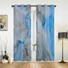 Мраморная текстура, акварельные сине-серые оконные шторы для гостиной, дома, спальни, кухни, декор, Рождественская занавеска