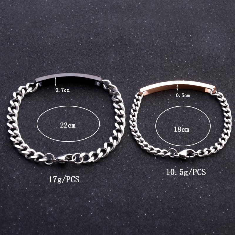 2pcs/Set Couple Bracelets Gift For Lover For Women Men Jewelry Matching Fashion Lovers His Queen Her King