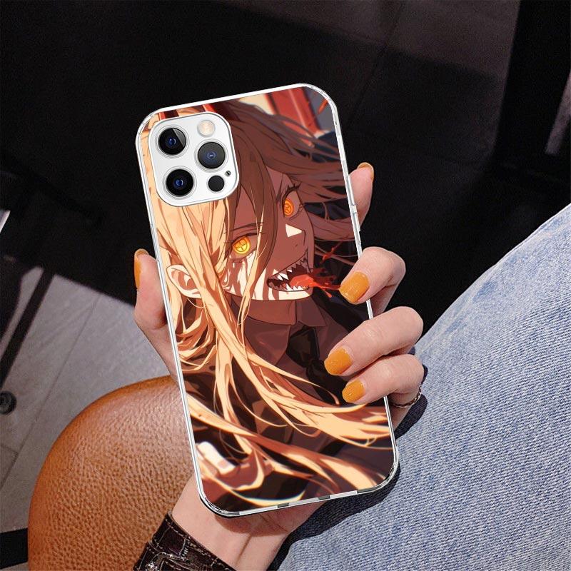 Чехол для телефона Chainsaw Man Power для iPhone 17 Air 16 Pro Max 16E 15 + 14 Plus 11 12 13 Mini 7 8 SE Подарок Печатная Крышка Fundas