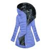 Solid Color Long Sleeve Zippered Slim Fit Women's Winter Hooded Jacket
