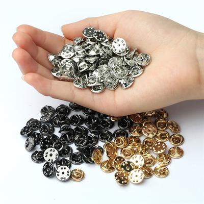 20, 50, 80, 100 шт., красочная металлическая брошь, булавка, держатель для бейджа, застежка-бабочка, клатч, уход за кепкой для самостоятельного изготовления ювелирных изделий, ремесло