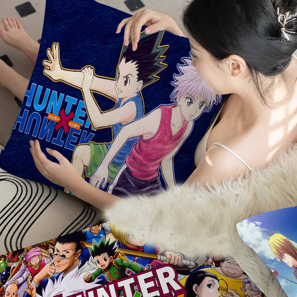 Cartoon Animation Hunter X Hunter Maple Design Cushion Cover Happy Autumn Harvest Decor Holiday Decorati Pillow Cover