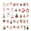 38Pcs Mixed Christmas Charms Enamel Pendants Diy Bracelet Jewelry Making Craft