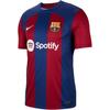 Nike FC Barcelona 23/24 Home Stadium Jersey with Printed Logo and Striped Pattern Men Jersey Blue DX2687-456