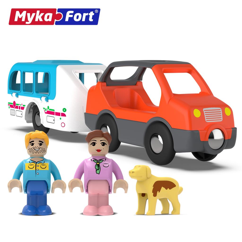 Mykaffer Магнитный туристический автомобильный костюм для сцены, совместимый с деревянным треком Томаса, детская игрушка для мужчин