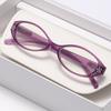 Classic Fashion Oval Small Frame Presbyopia Glasses Exquisite Sparkling Diamond Hd Blue Light Blocking Reading Glasses