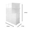 Гардеробный шкаф Cube Настраиваемый Boxed Nyana Home 10 Кубов/Дверей Организация Дома Вешалка для Одежды Обувница 147x110x47см