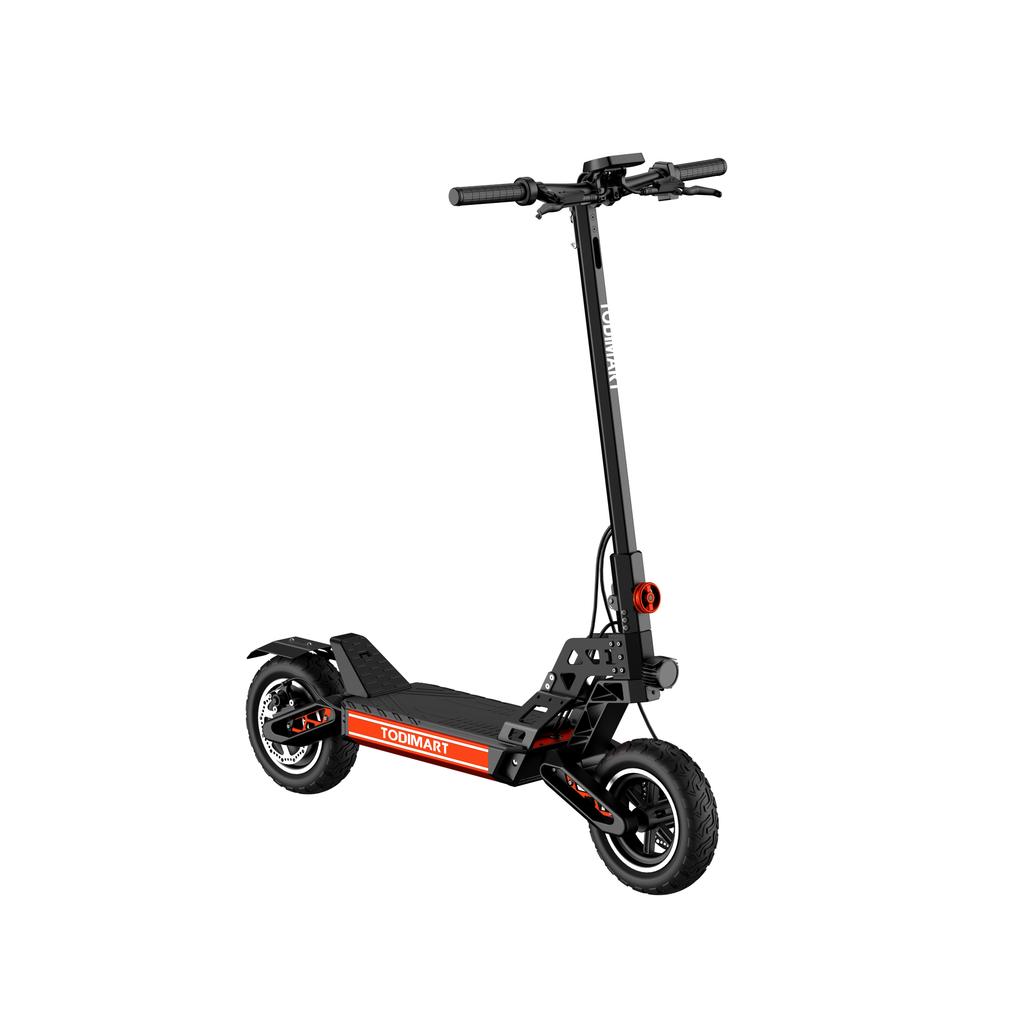 Todimart S9B Multi Terrain Electric Scooter 48V18.2AH Battery 800W Motor 45km/h Top Speed 75-80km Range 10 Inch Off-Road Tires For Adult