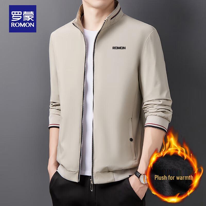 Romon Men's Trendy Baseball Collar Jacket KJ11