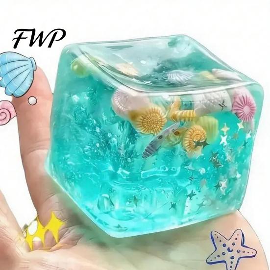 Durable Stress Reliever 8Pcs Sugar Squeeze Toys, Soft TPR Relief Fidget Anxiety Toy for Adults, Calming Sensory Party Gift Medium Size Ball