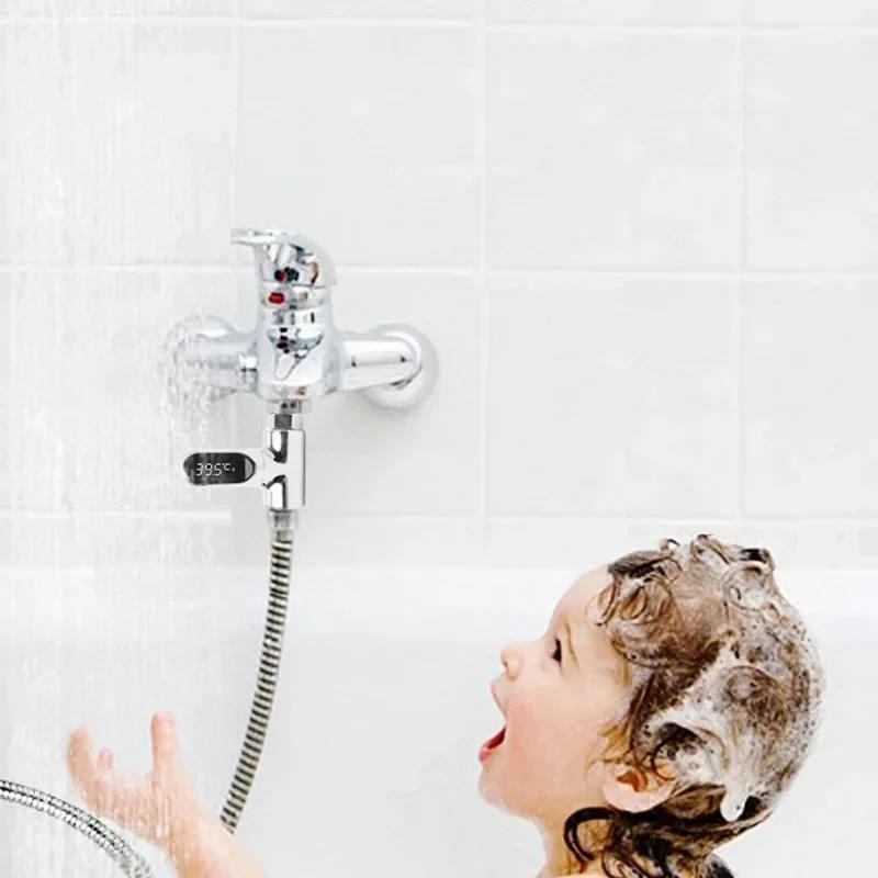 Гидромассажная ванна Монитор температуры воды Электрический светодиодный дисплей Домашние смесители для душа Термометр для воды Измеритель температуры для купания