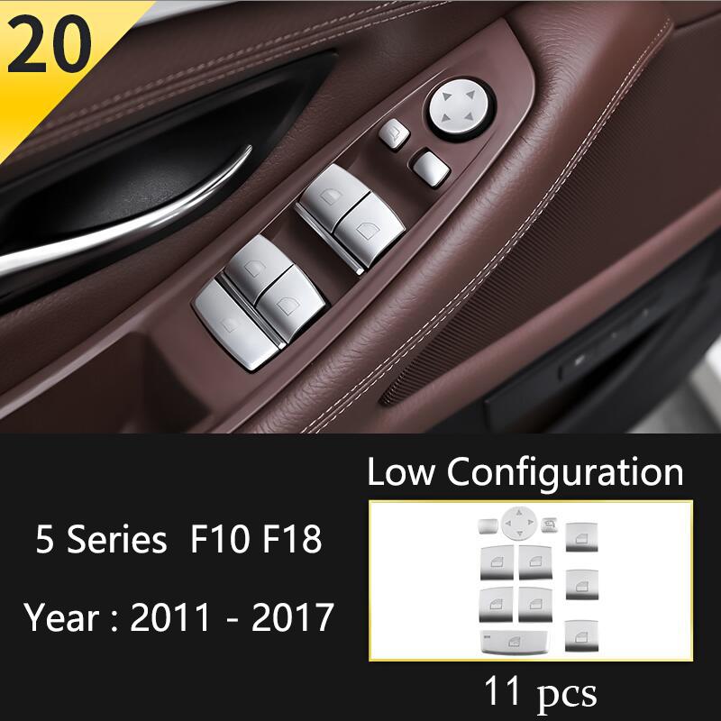 Car Styling Console Multimedia AC CD Panel Decoration Frame Cover Trim Strip Sticker For BMW 5 Series F10 Interior Accessories NM5