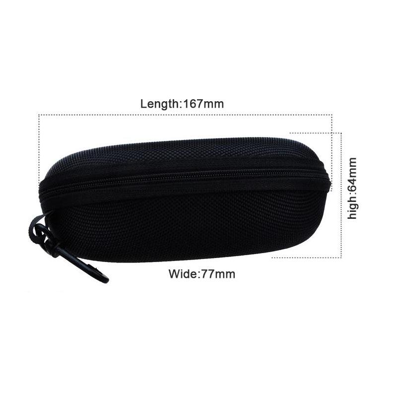 Модная унисекс подвесная сумка для очков, футляр для солнцезащитных очков, портативный футляр для очков на молнии, однотонная модная ткань Оксфорд