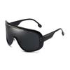 Mirror Shield Visor Mask Sunglasses Women Men Oversized Windproof Glasses One Peice Big Frame Goggles Shades Sport Uv400