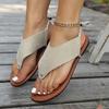 Мода 2025 Новая женская обувь С узким носком Женские сандалии Мода Пляж Лето Большие размеры Бестселлер Нескользящие Удобные Плоские сандалии