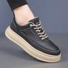 Fashion Fashion Brand Skate Shoes Men's Leather Platform Casual Shoes Wear-resistant Men's Oxford Flats Versatile Outdoor Walking Shoes