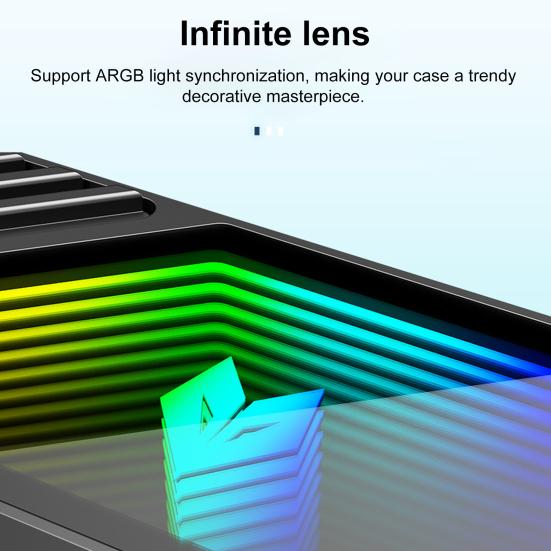 Охладитель радиатора SSD с вентилятором Простой в использовании Универсальная совместимость 5V 3-контактный ARGB Охладитель SSD M.2 Радиатор для жесткого диска