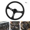 With DIY Logo Drifting Sport Steering Wheel 14 Inch For Cars Racing Universal PU Car Racing Steering Wheels