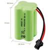 Batterie rechargeable Ni-MH AA - YUNIQUE FRANCE - 4.8V 2400mAh - SM 2P Plug - Pour HY800 F1 F3 RC