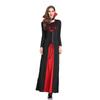 Halloween Vampire Witch Dress Goth Witch Costume Black and Red Temperament Muse Queen Costume