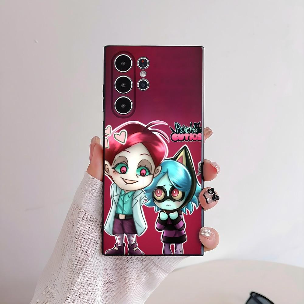 Anime P-Psychocuties Mimi Phone Case For Samsung Galaxy S25 S24 S22 S23 Ultra S21 S20 Plus rosted Non-Slip Full Cover Soft Case