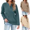 Womens Casual Sweatshirts Button Up Long Sleeve Tunic Tops
