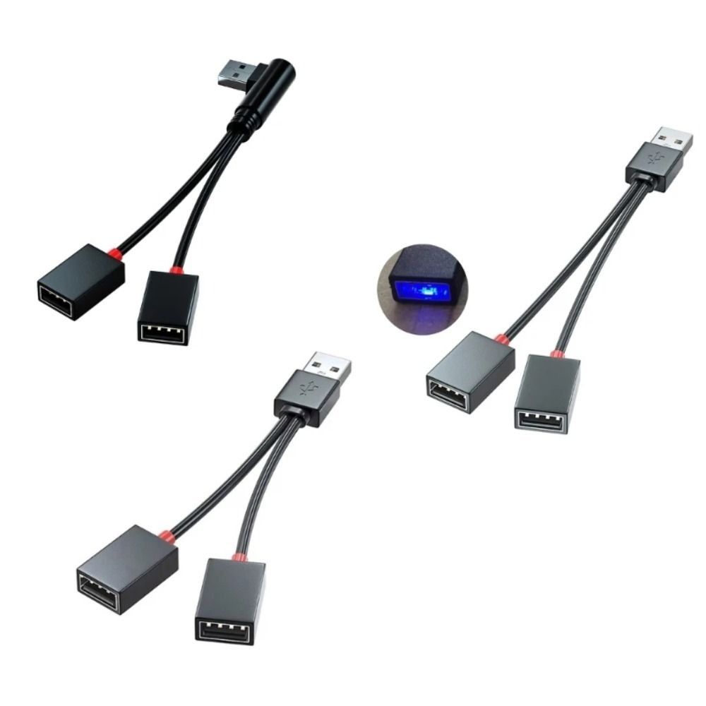 Converter Splitter USB Splitter Cable USB Extension Line Car Usb Splitter Cable Android Phone