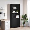 VidaXL High Buffet Black Oak 70x35x180 Cm Engineered Wood, Cabinet, Sideboard, High Storage Cabinet, Cupboard 3328472