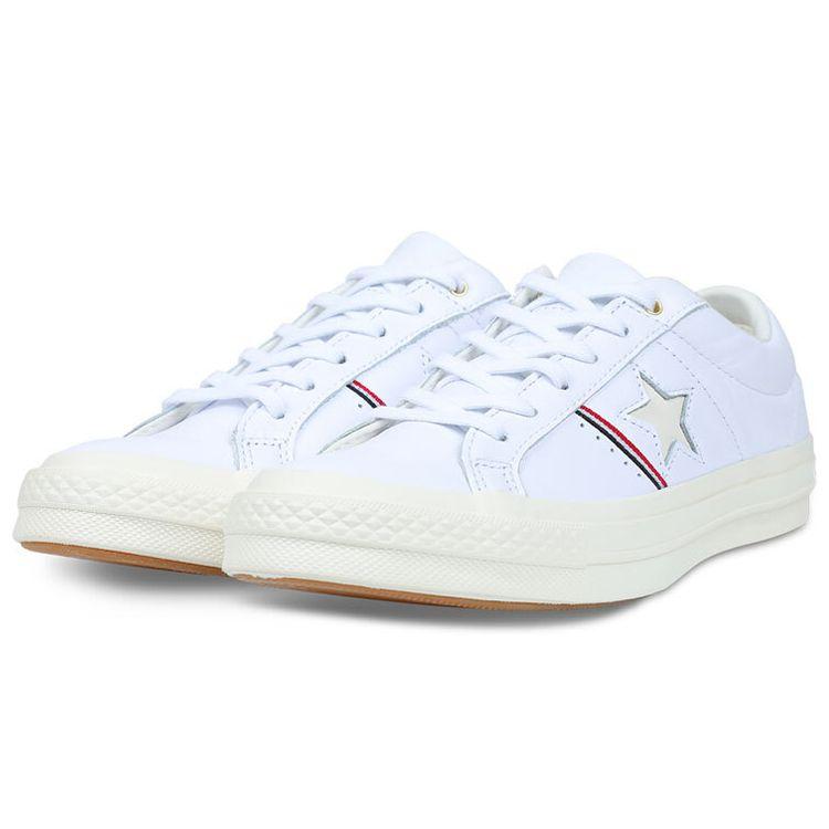 Converse Кеды One Star Color Block Patchwork Унисекс Белые 159694C