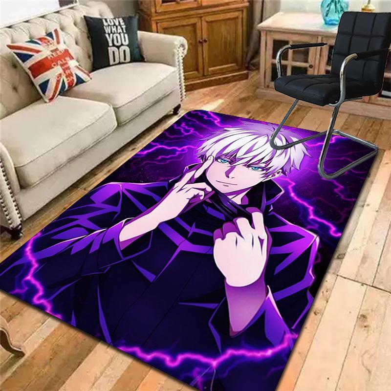 Jujutsu Kaisen Satoru Gojo Rug Floor Mat for Living Room or Bedroom Soft and Comfortable Carpet a Gift for Birthday and Holiday.NFF0928270