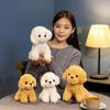 Cute Simulation Curly Hair Teddy Dog Doll Plush Toy Puppy Dog Doll Children Companionship Soothing Doll