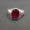 Rich Red Ruby 925 Sterling Silver Ring Jewelry, Handmade Solid Wedding Gift Ring
