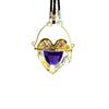 Heart-Shaped Geometric Car Perfume Pendant - European & American Design