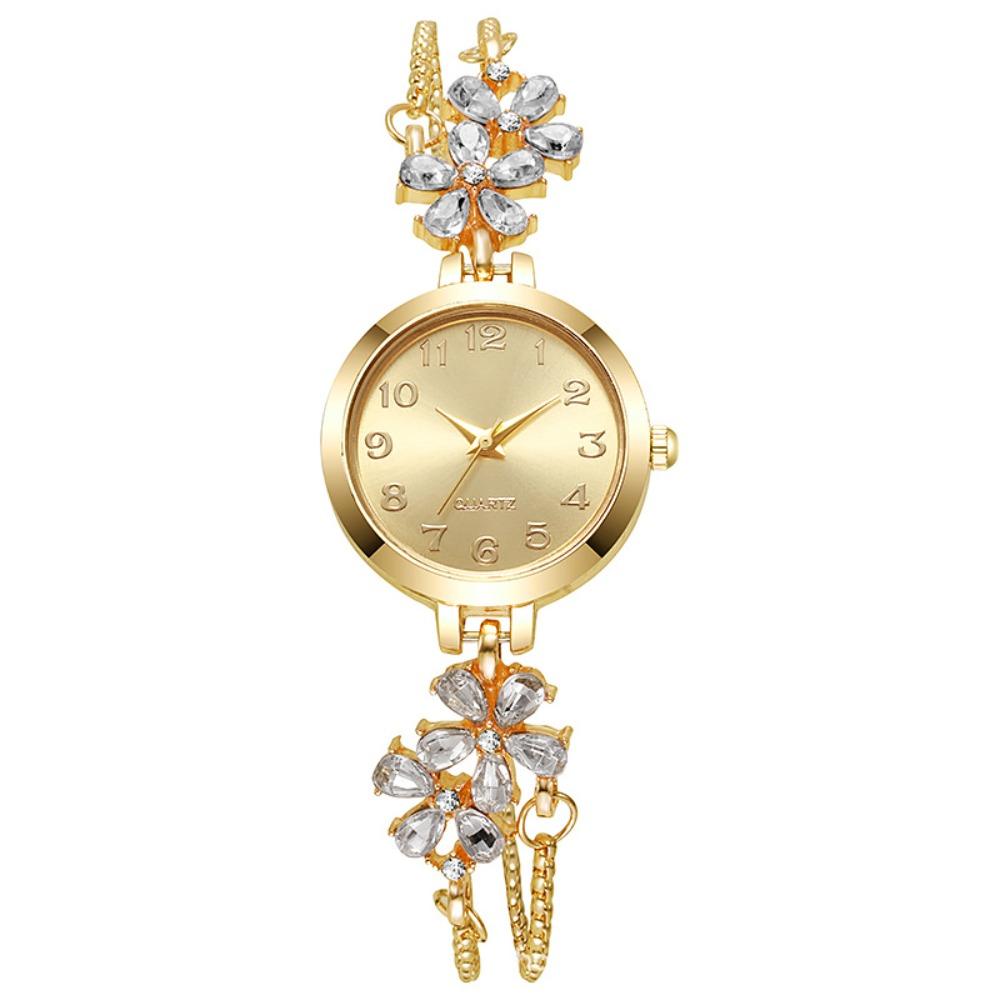 Adjustable Bracelet Watch Quartz Movement Flower Bracelet Watch Women's Quartz Watch  Gift Giving