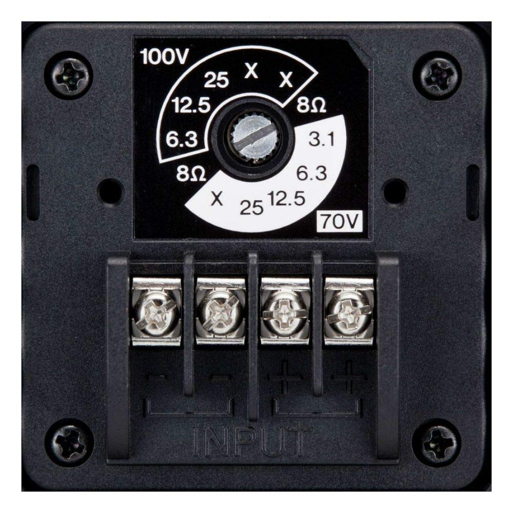 YAMAHA Динамик с монтажными кронштейнами для небольшого совместимого с высокоомным черным всепогодным оборудованием VS6, подключение, (1 пара)